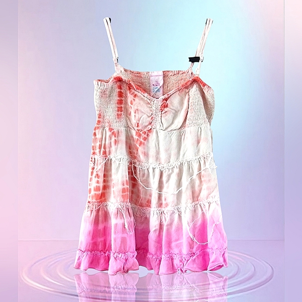 Free People Distressed Babydoll Cotton Top